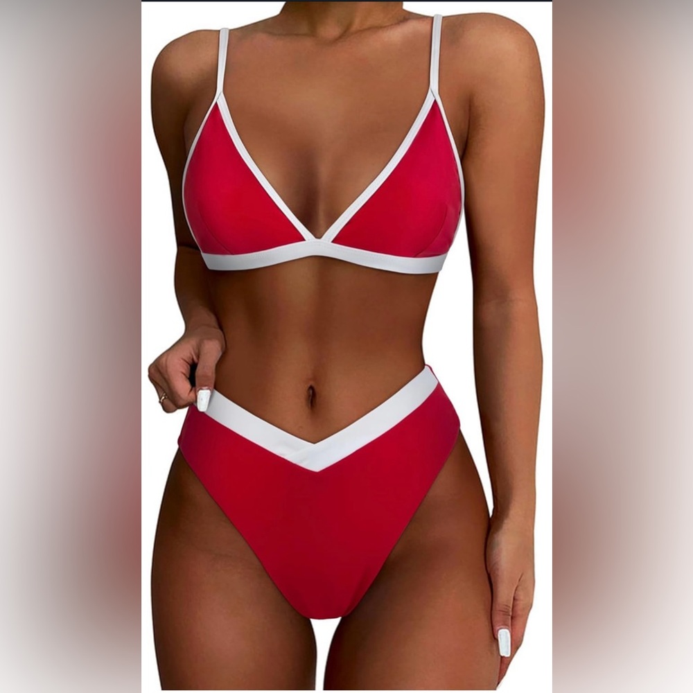 New Triangle High Cut Bikini Size Large